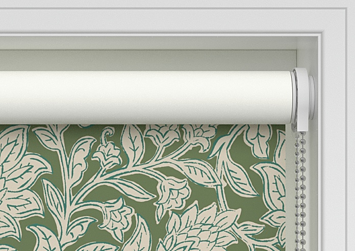 Land & Shore Rowallane (Blackout), Green - Twist&Fit Roller Blind - Image 10